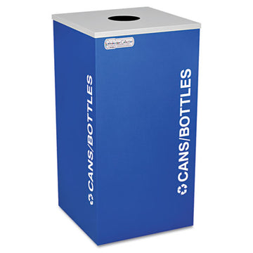 Ex-Cell Kaleidoscope Collection Bottle-can-recycling Receptacle, 24 Gal, Royal Blue freeshipping - TVN Wholesale
